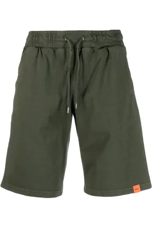 Aspesi Logo-patch drawstring-waistband shorts