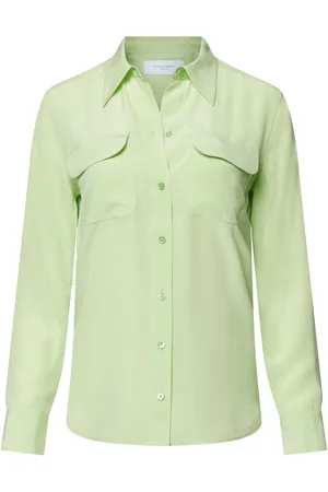 Equipment Flap-pocket silk shirt