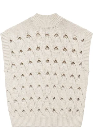 ANINE BING Dray open-knit vest