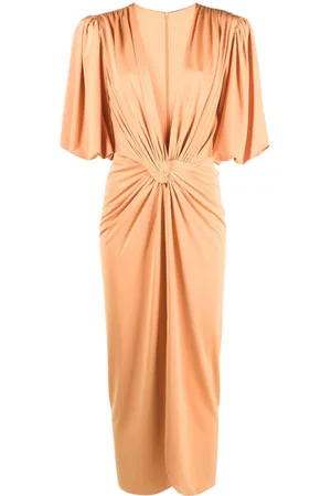 Costarellos Mika twist-front midi dress