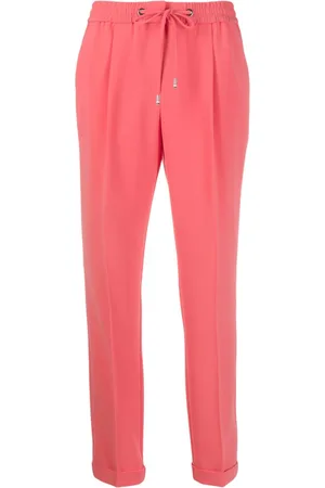 HUGO BOSS Crepe drawstring straight-fit trousers