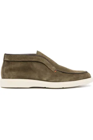 santoni Slip-on suede boots