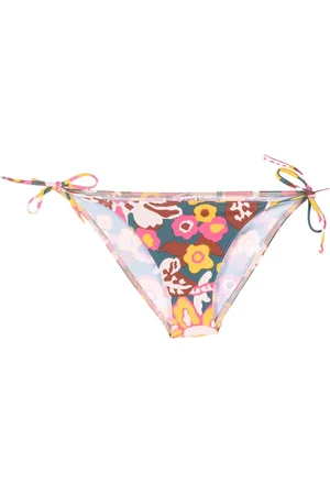 ERES Kaki floral-print bikini bottoms