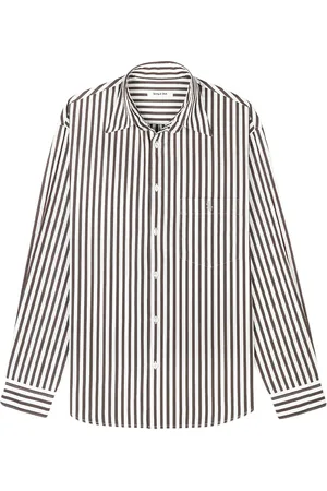 Sporty & Rich Oversized striped cotton shirt