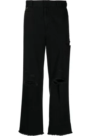 UNDERCOVER Distressed straight-leg jeans