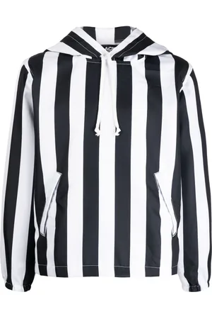 Comme des Garçons Striped long-sleeved hoodie