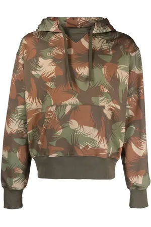 Moschino Palm tree-print cotton hoodie
