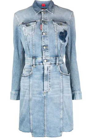 Dsquared2 Button-up denim shirt dress