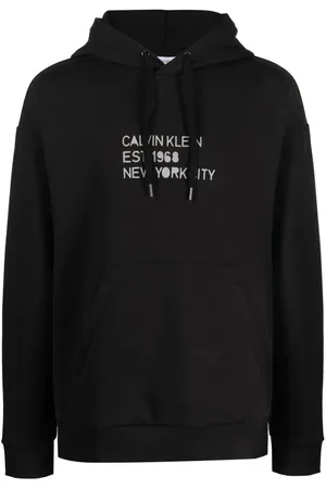 Calvin Klein Logo-print cotton hoodie