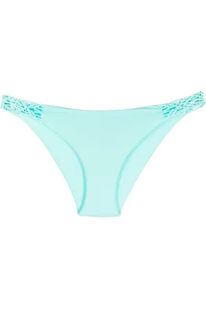 FISICO Hand-woven detail bikini bottoms