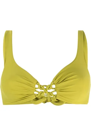 FISICO Woven-detailed bikini top