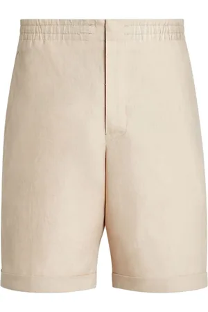 Ermenegildo Zegna Elasticated-waist linen shorts