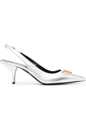 Tom Ford Logo-plaque slingback pumps