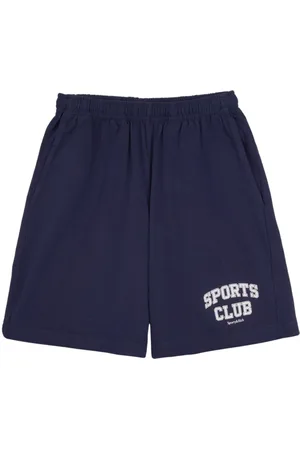 Sporty & Rich Logo-print cotton shorts