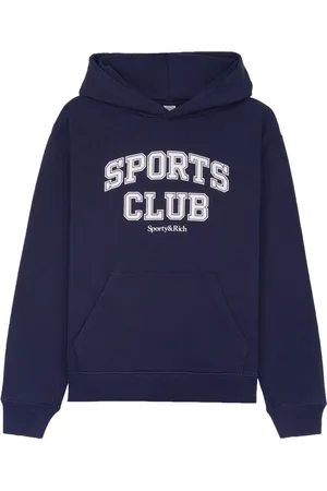 Sporty & Rich Varsity logo-print cotton hoodie