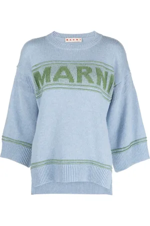 Marni Intarsia-logo virgin-wool sweater