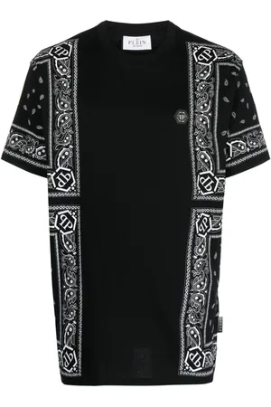 Philipp Plein SS Paisley Bandana crew-neck T-shirt