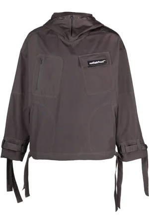 Styland X notRainProof slogan-patch hooded jacket