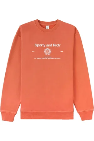 Sporty & Rich Crest-print crew-neck sweatshirt