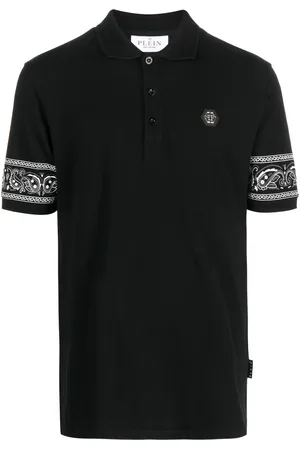 Philipp Plein Bandana-print short-sleeved polo shirt