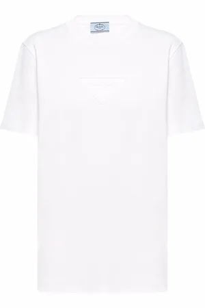 Prada Triangle-logo interlock T-shirt