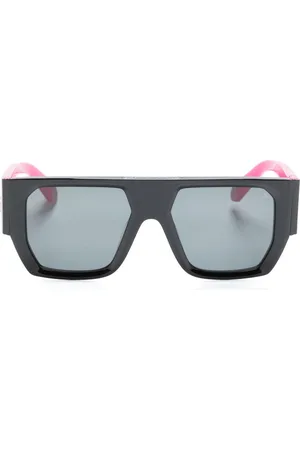 Philipp Plein Logo-lettering rectangle-frame sunglasses