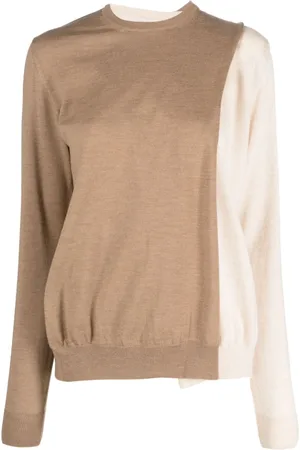 Colville Contrasting panel-detail fine-knit sweater