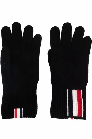 Thom Browne RWB-stripe merino wool gloves
