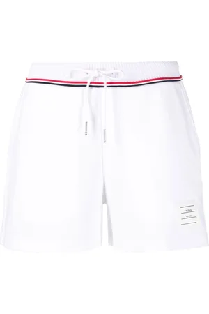 Thom Browne Logo-patch sweat shorts