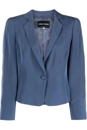 Giorgio Armani 2000s single-breasted silk blazer
