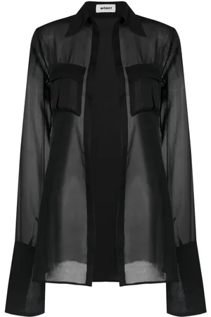 Monot Georgette semi-sheer shirt