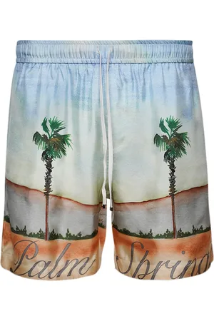 AMIRI Dinosaur Webster palm-tree shorts