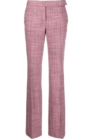 Stella McCartney Mélange-effect wool trousers