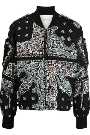Children Of The Discordance Bandana-print cotton bomber jacket