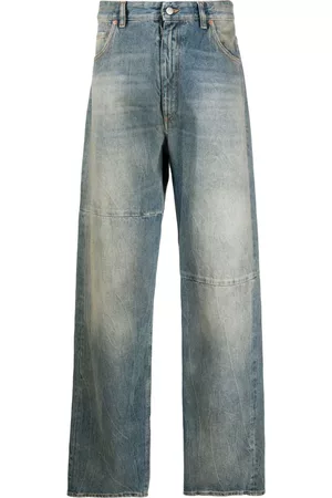 Maison Margiela Muži Rovné nohavice - Straight-leg cotton jeans