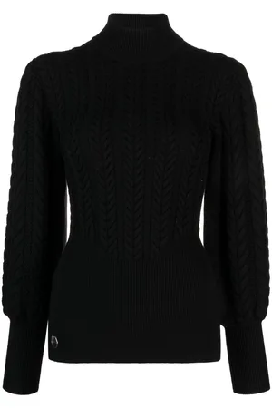 Philipp Plein Cable-knit high-neck jumper