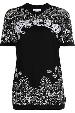 Philipp Plein Paisley-print short -sleeve T-shirt