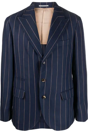 Brunello Cucinelli Pinstriped single-breasted blazer