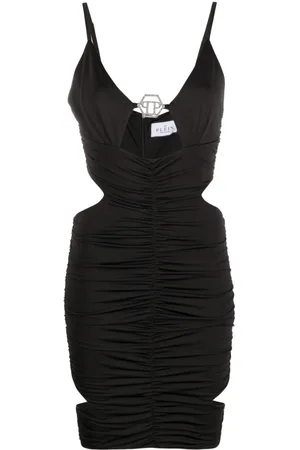 Philipp Plein Cut-out ruched minidress
