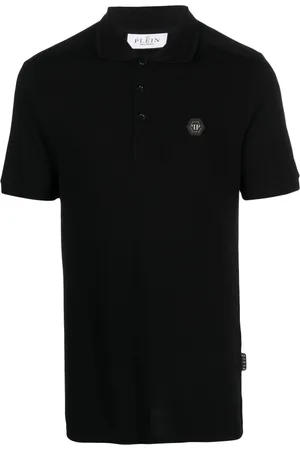 Philipp Plein Logo_patch short-sleeved polo shirt