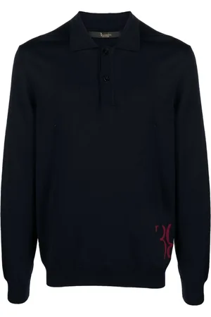 BILLIONAIRE Merino-blend polo jumper