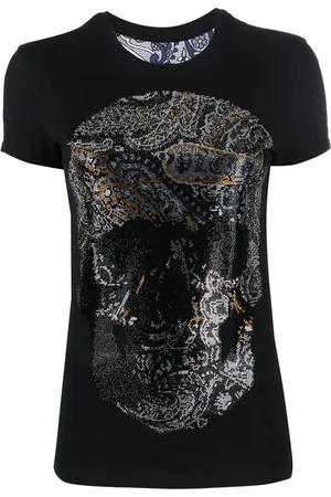 Philipp Plein Paisley Skull round-neck T-shirt