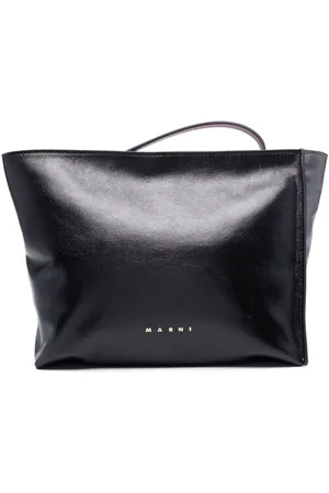 Marni Colourblock logo-print clutch