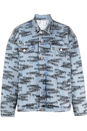 Vetements Logo-print denim jacket
