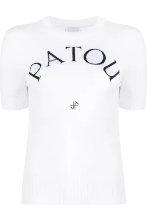 Patou Logo-jacquard knitted top