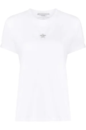 Stella McCartney Mini Star-embroidery cotton T-shirt