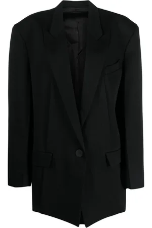The Attico Stretch-wool single-breasted blazer