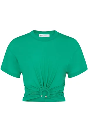 Paco rabanne Gathered short-sleeve T-shirt