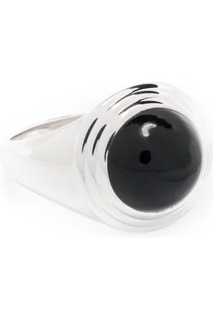 Missoma Sphere ridge onyx ring