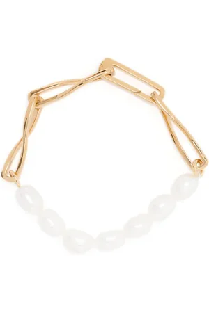 Missoma Baroque-pearl twisted-link bracelet